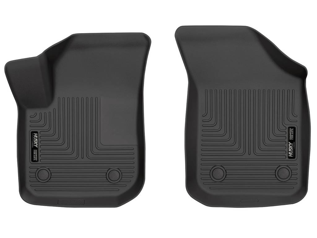 Husky Liners Floor Liner, Weatherbeater™, Black, Molded Fit, Raised Ridge, Tpe (thermoplastic Elastomer), 2 Piece – 15641