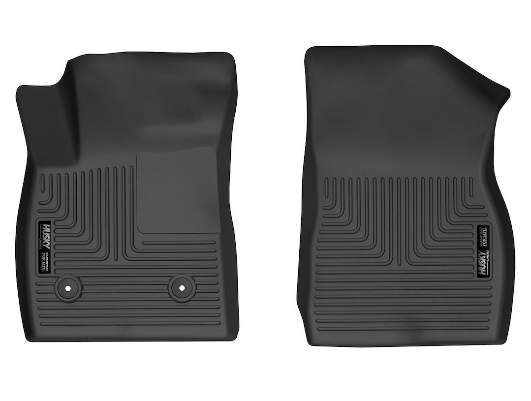Husky Liners Floor Liner, Weatherbeater™, Molded Fit, Raised Ridge, Black, Tpo (thermoplastic Olefin), 2 Piece – 15691