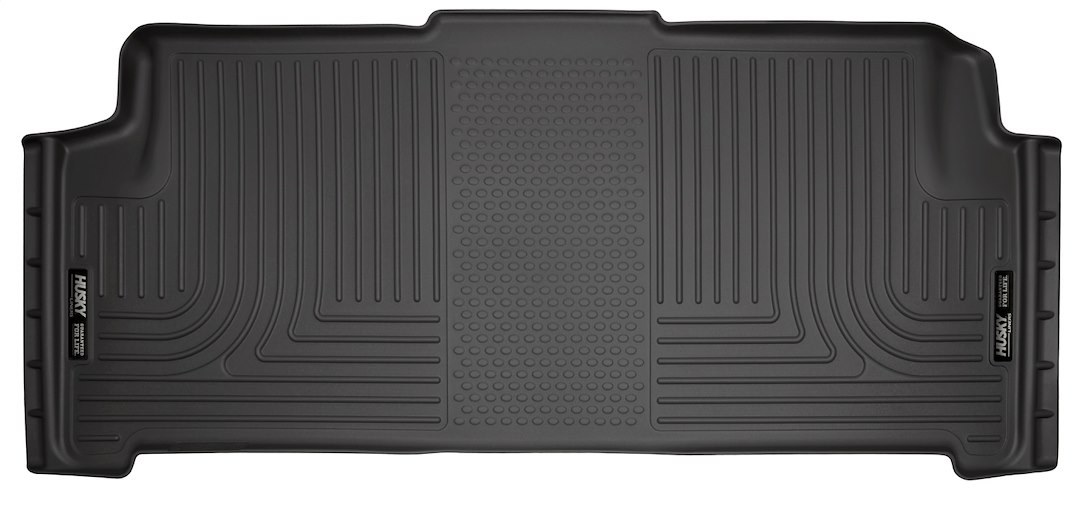 Husky Liners Floor Liner, Weatherbeater™, Black, Molded Fit, Smooth Arcing Ribs/ Raised Heel Pad, Rubber, 1 Piece – 19081