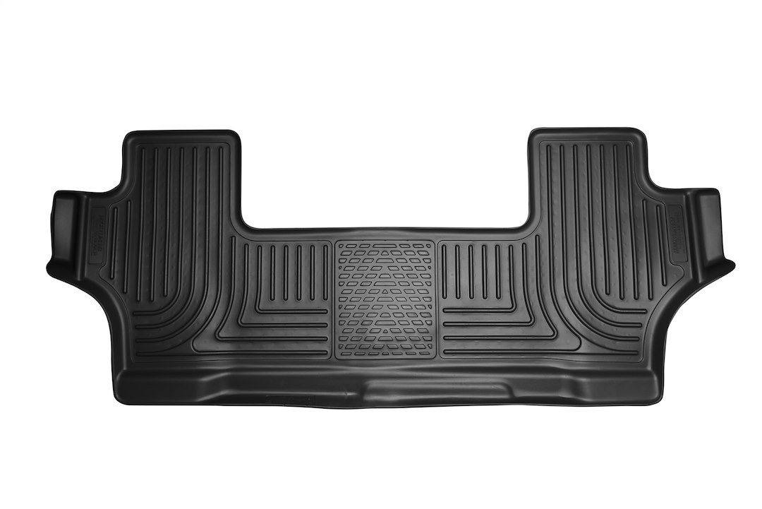 Husky Liners Floor Liner, Weatherbeater™, Black, Molded Fit, Smooth Arcing Ribs/ Raised Heel Pad, Rubber, 1 Piece – 19891