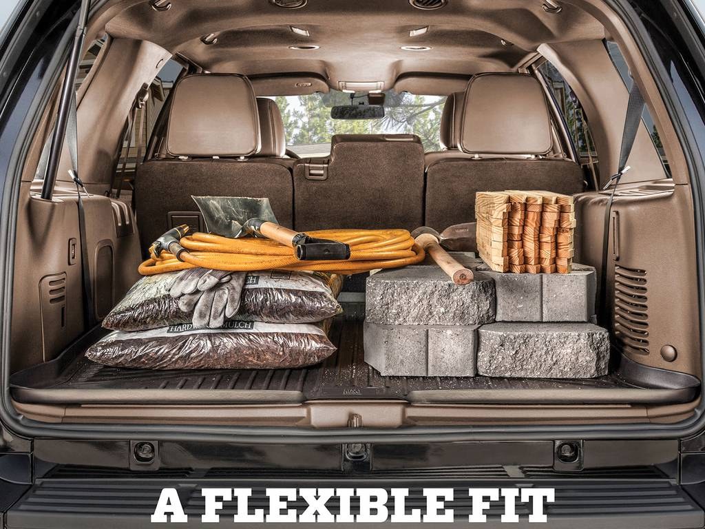 Husky Liners Cargo Area Liner, Weatherbeater™, Black, Raised Ridge, Tpo (thermoplastic Olefin), Non-Skid, Behind 3RD Row Seatback – 25441