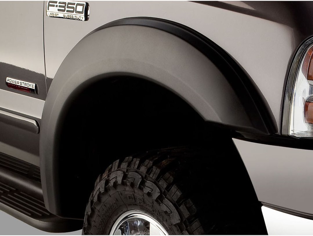 Husky Liners Fender Flare, Extend-A-Fender®, Smooth Style, 2 Inch Tire Coverage, Matte Black, ABS Plastic, 6-1/2 Inch Flare Height, Set of 4 – 2802928