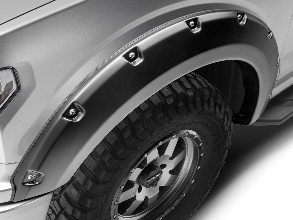 Husky Liners Fender Flare, Pocket Style®, Bolt-On Style, 1-1/2 Inch Tire Coverage, Matte Black, ABS Plastic – 2802945