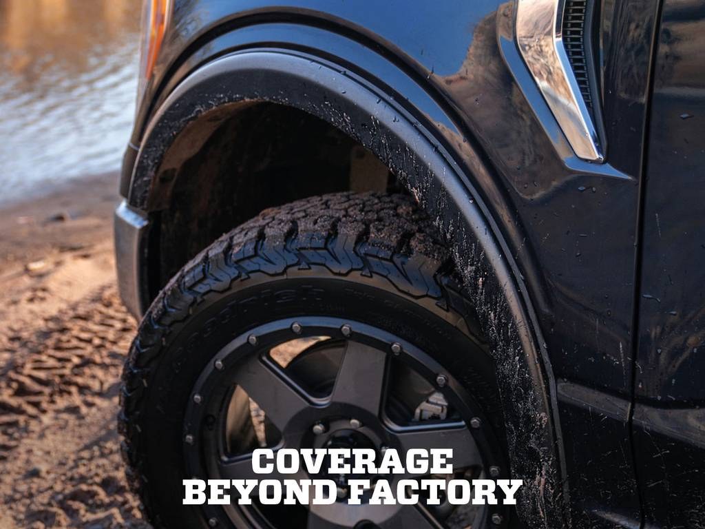 Husky Liners Fender Flare, Low Profile OE Style, Black, ABS Thermoplastic, Set of 4 – 2803910