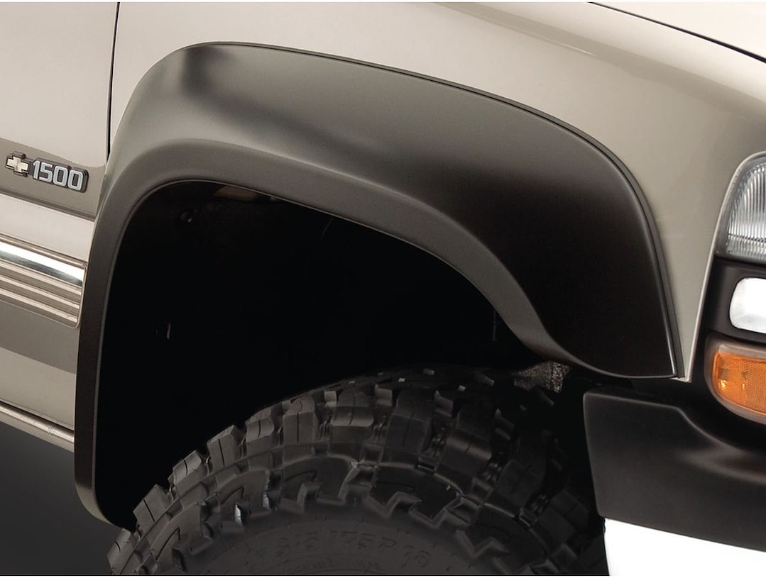 Husky Liners Fender Flare, Extend-A-Fender®, Smooth Style, 3 Inch Front/ 2-1/4 Inch Rear Tire Coverage, Matte Black, ABS Plastic – 2804945