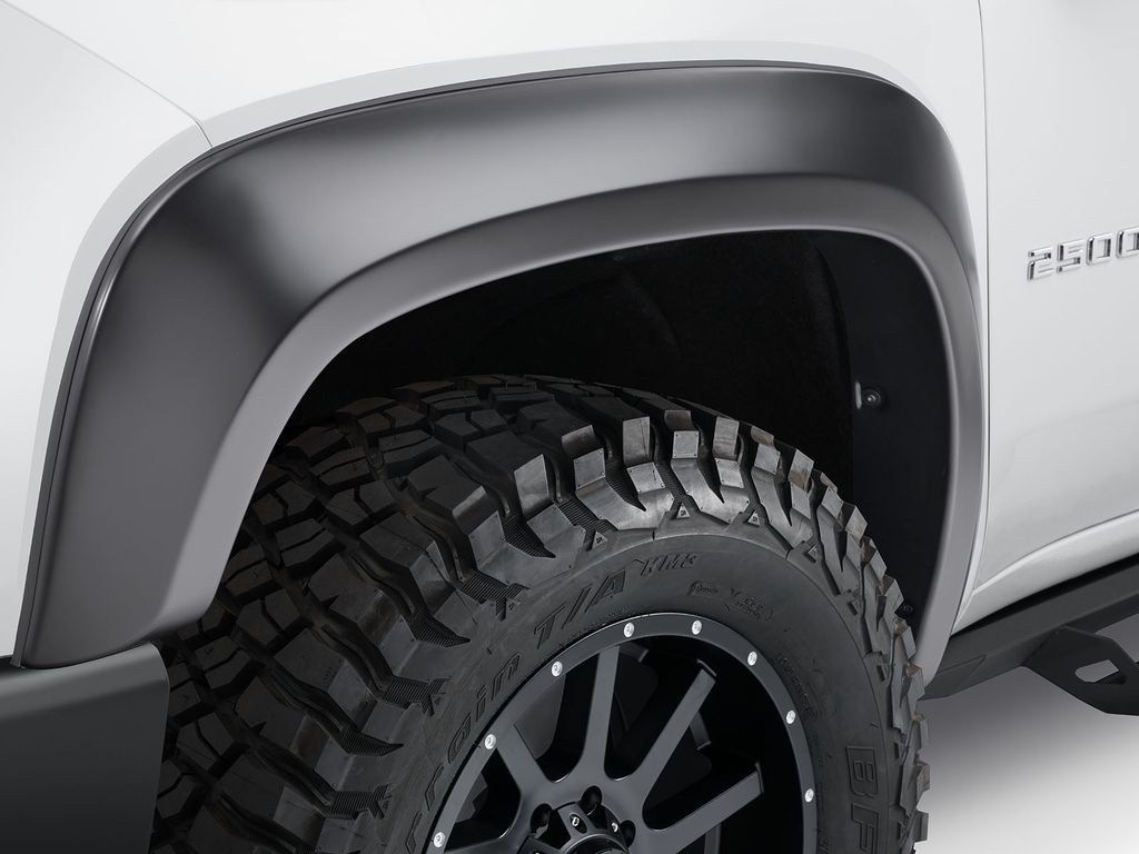 Husky Liners Fender Flare, Extend-A-Fender®, Smooth Style, 2 Inch Tire Coverage, Matte Black, ABS Plastic – 2804986
