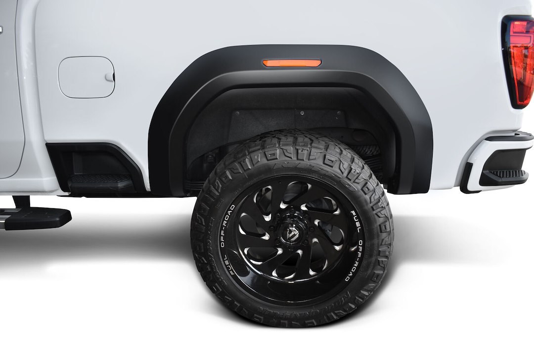 Husky Liners Fender Flare, Extend-A-Fender®, Smooth Style, 2.1 Inch Tire Coverage, Matte Black, ABS Plastic – 2804988