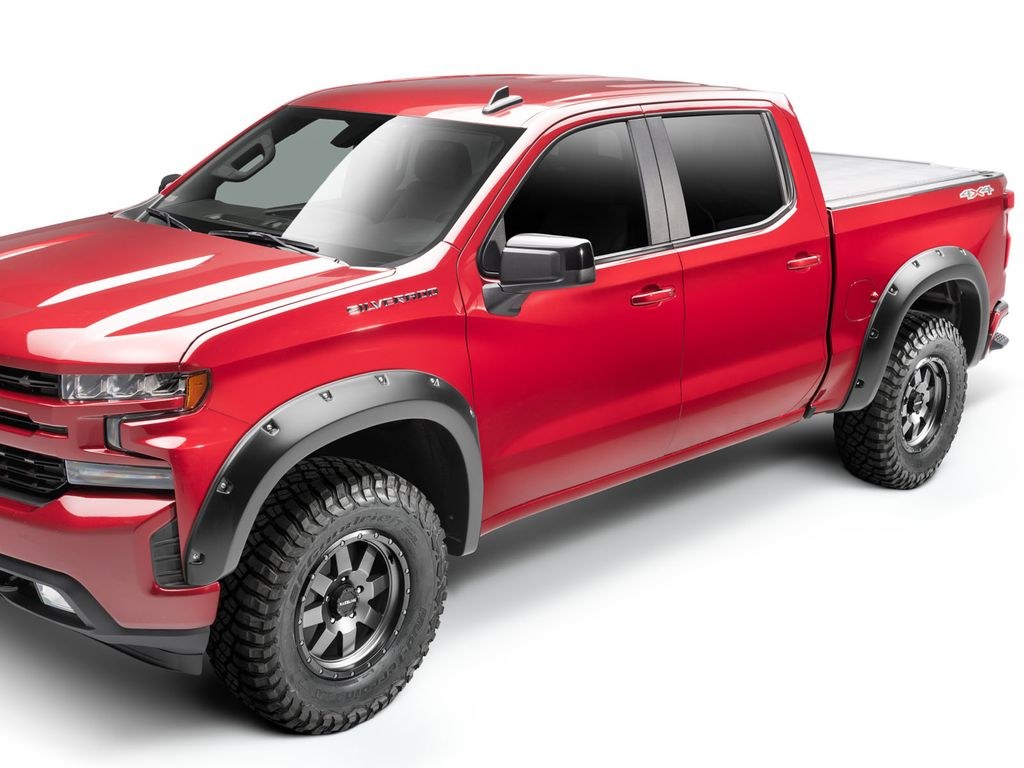 Husky Liners Fender Flare, Pocket Style®, Pocket Style/ Exposed Fasteners, 2-1/2 Inch Tire Coverage, Matte Black, ABS Plastic – 2804992