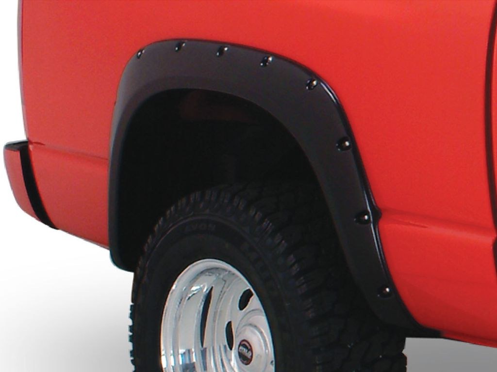 Husky Liners Fender Flare, Pocket Style®, Bolt-On Style, 2-1/2 Inch Tire Coverage, Matte Black, ABS Plastic, 4 Inch Flare Height, Set of 4 – 2805907
