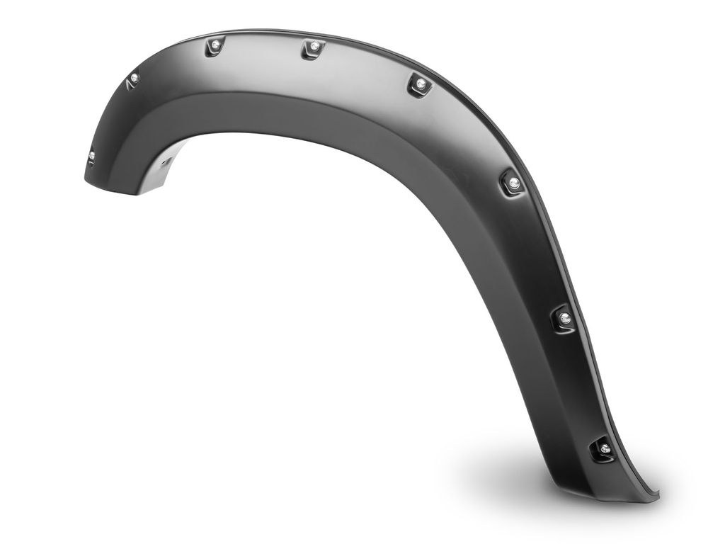 Husky Liners Fender Flare, Pocket Style®, Bolt-On Style, 2 Inch Front/ 2.6 Inch Rear Tire Coverage, Matte Black, ABS Plastic – 2805943