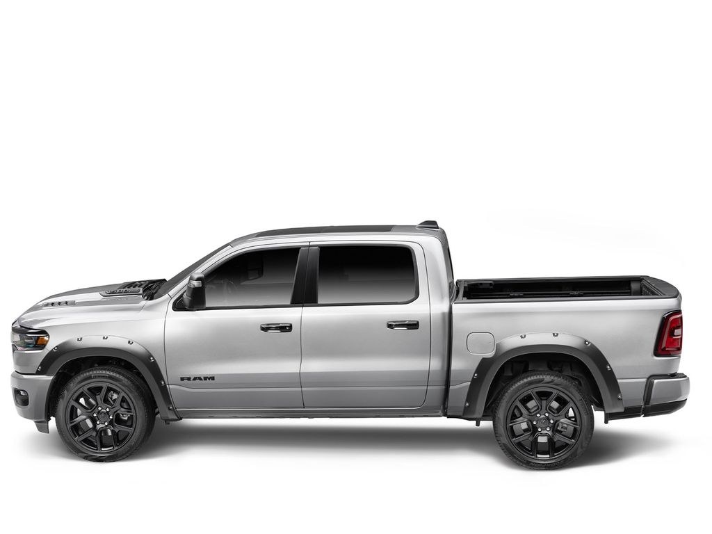 Husky Liners Fender Flare, Pocket Style®, Bolt-On Style, 2 Inch Front/ 2.6 Inch Rear Tire Coverage, Matte Black, ABS Plastic – 2805943