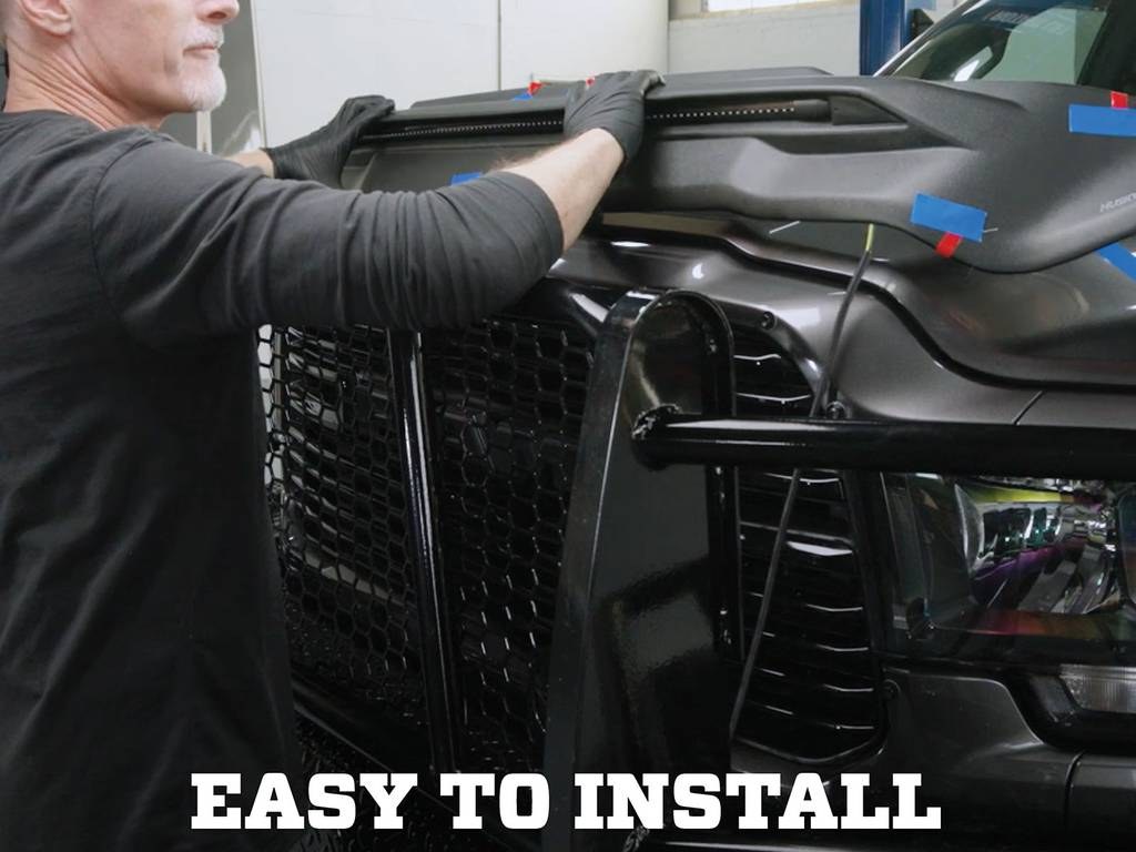 Husky Liners Bug Shield, Aeroskin® Lightshield™ Pro, Low Profile, Black, Thermoplastic Olefin (tpo) – 2820113