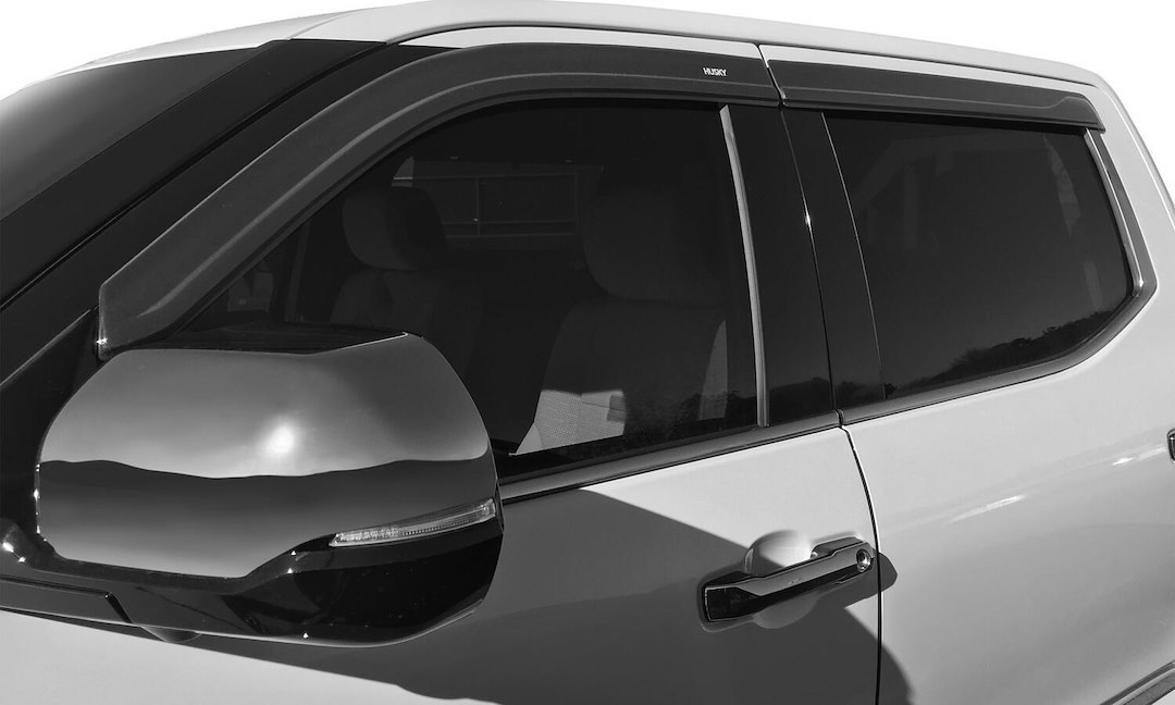 Husky Liners Rainguard, Ventvisor®, Low Profile, Tape-On, Smoke, Acrylic, Set of 4 – 2854061
