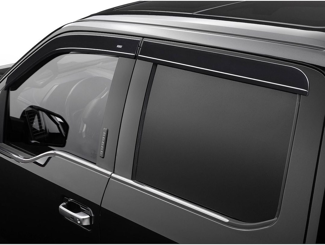 Husky Liners Rainguard, Ventvisor®, Low Profile, Tape-On, Smoke, Acrylic, Set of 4 – 2854074