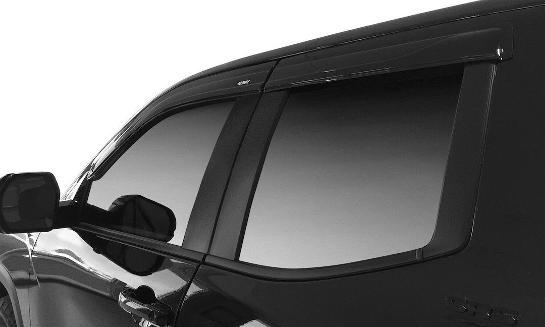 Husky Liners Rainguard, Ventvisor®, Low Profile, Tape-On, Smoke, Acrylic, Set of 4 – 2854123