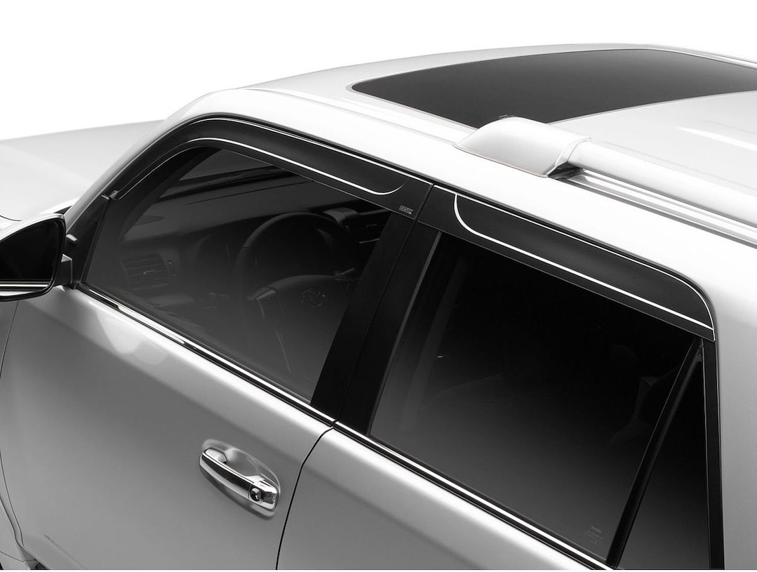 Husky Liners Rainguard, Ventvisor®, Low Profile, Tape-On, Smoke, Acrylic, Set of 4 – 2854150