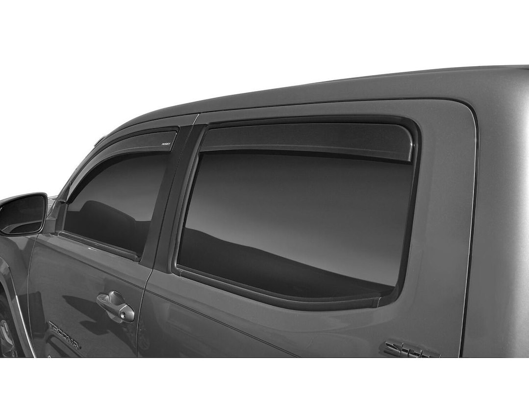 Husky Liners Rainguard, Ventvisor®, Low Profile, IN-Channel, Smoke, Acrylic, Set of 4 – 2864036