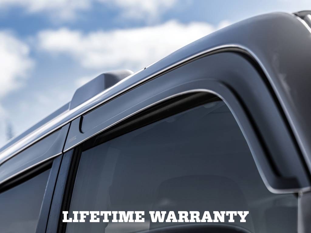 Husky Liners Rainguard, Ventvisor®, Low Profile, IN-Channel, Smoke, Acrylic, Set of 4 – 2864036