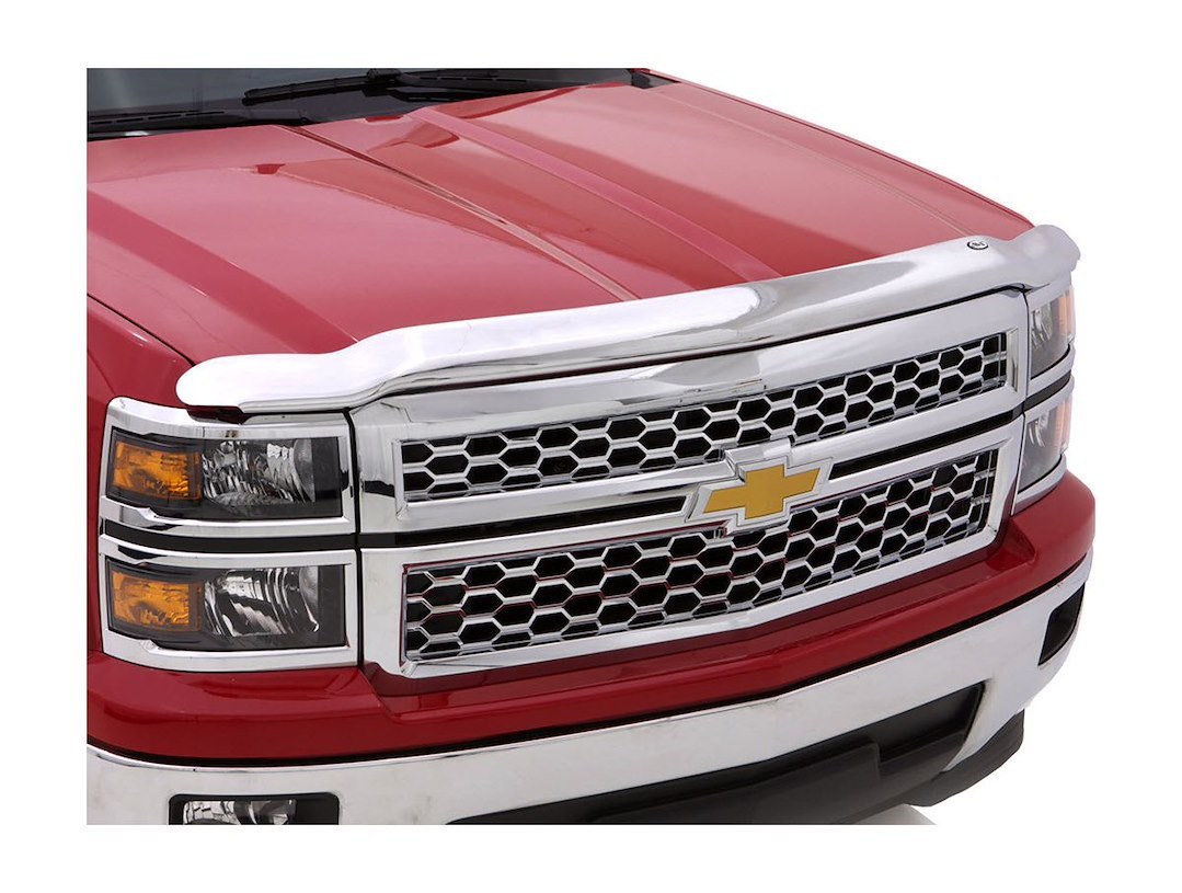 Husky Liners Bug Shield, Aeroskin®, Low Profile, Chrome, Acrylic, With 3M Adhesive Tape – 2892144