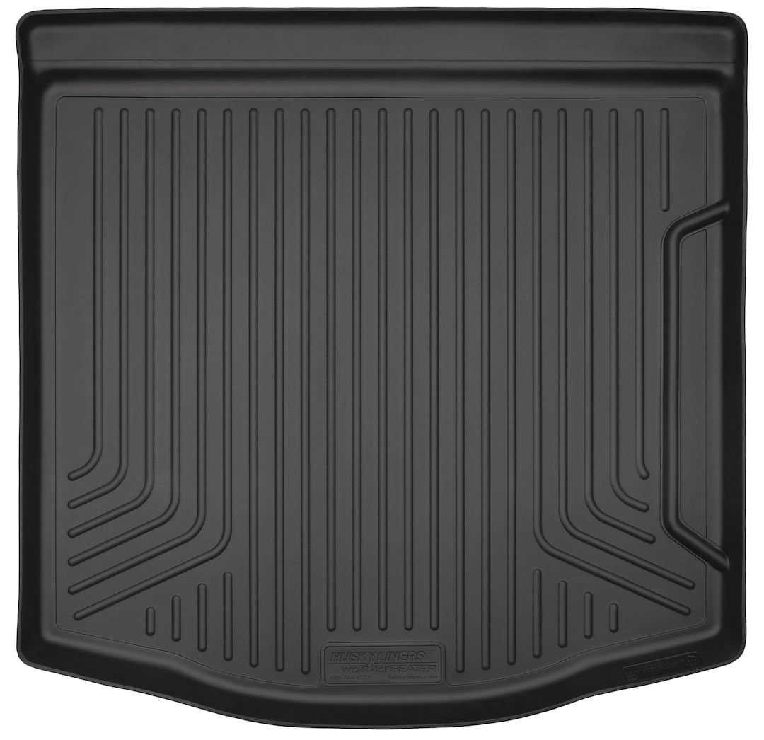 Husky Liners Cargo Area Liner, Weatherbeater™, Black, Raised Edge, Rubber, Non-Skid, Trunk – 43021
