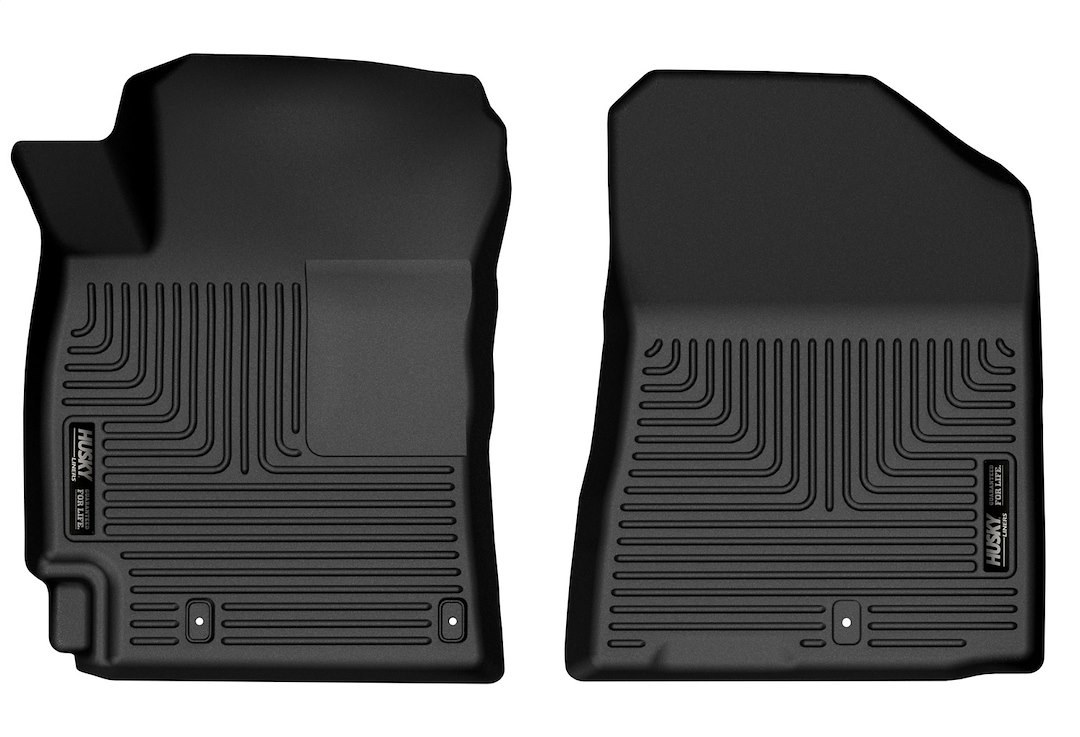 Husky Liners Floor Liner, X-Act Contour™, Black, Molded Fit, Raised Ridge, Tpe (thermoplastic Elastomer), 2 Piece – 50741