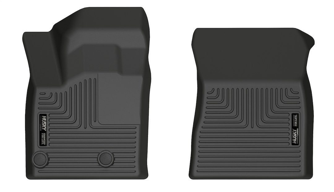 Husky Liners Floor Liner, X-Act Contour™, Black, Molded Fit, Raised Ridge, Tpe (thermoplastic Elastomer), 2 Piece – 51471