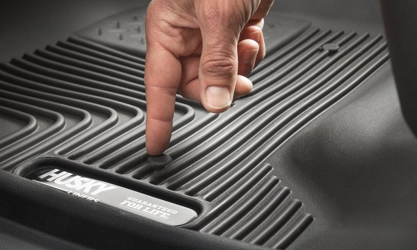 Husky Liners Floor Liner, X-Act Contour™, Molded Fit, Raised Ridge, Black, Thermoplastic Elastomer, 1 Piece – 51821