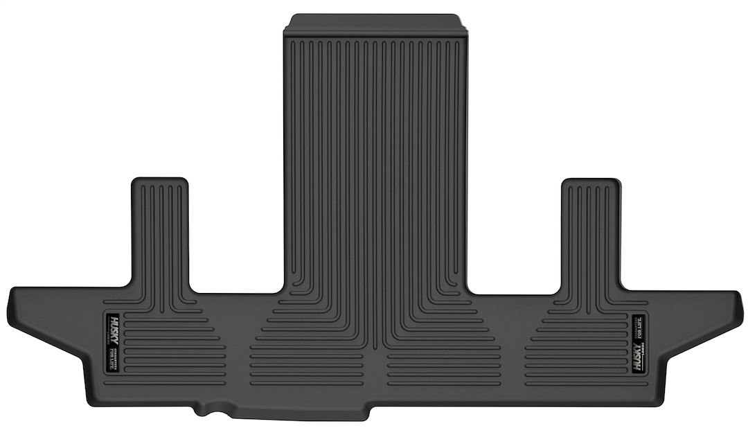 Husky Liners Floor Liner, X-Act Contour™, Black, Molded Fit, Raised Channels and Edges, Thermoplastic Elastomer, 1 Piece – 52181