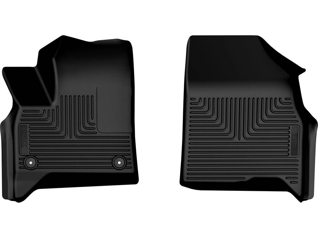 Husky Liners Floor Liner, X-Act Contour™, Black, Molded Fit, Raised Ridge, Tpe (thermoplastic Elastomer), 2 Piece – 52571