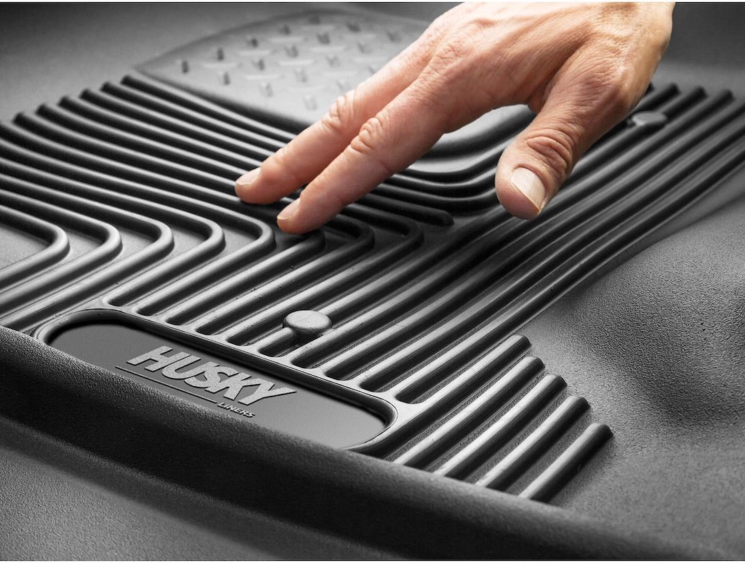Husky Liners Floor Liner, X-Act Contour™, Black, Molded Fit, Raised Ridge, Tpe (thermoplastic Elastomer), 2 Piece – 52571