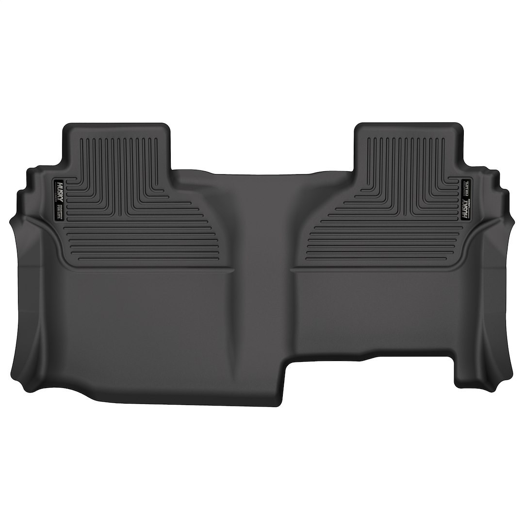 Husky Liners Floor Liner, X-Act Contour™, Black, Molded Fit, Raised Channels and Edges, Thermoplastic Elastomer, 1 Piece – 53641