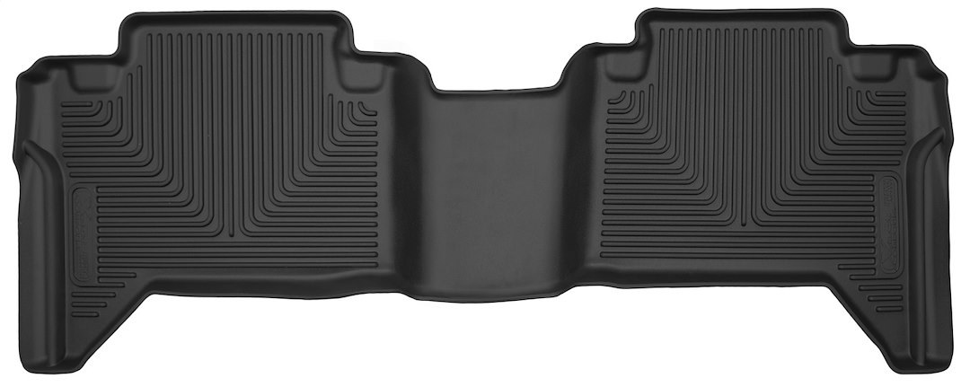 Husky Liners Floor Liner, X-Act Contour™, Black, Molded Fit, Raised Channels and Edges, 1 Piece – 53801