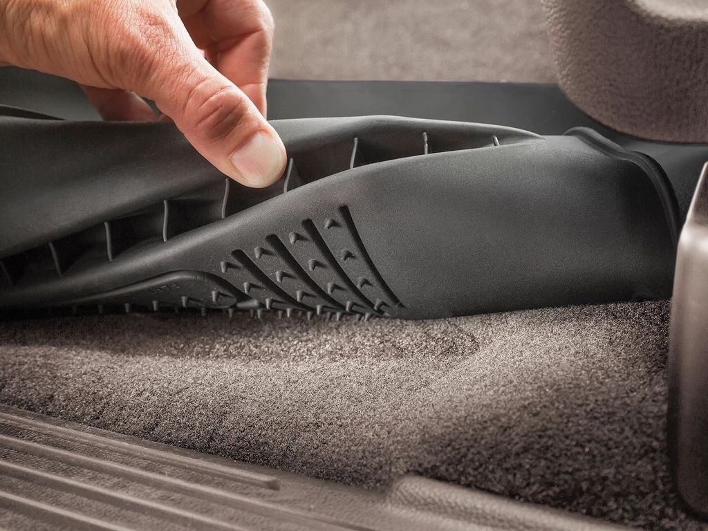 Husky Liners Floor Liner, X-Act Contour™, Black, Molded Fit, Raised Edge, Tpe (thermoplastic Elastomer), 2 Piece – 53961