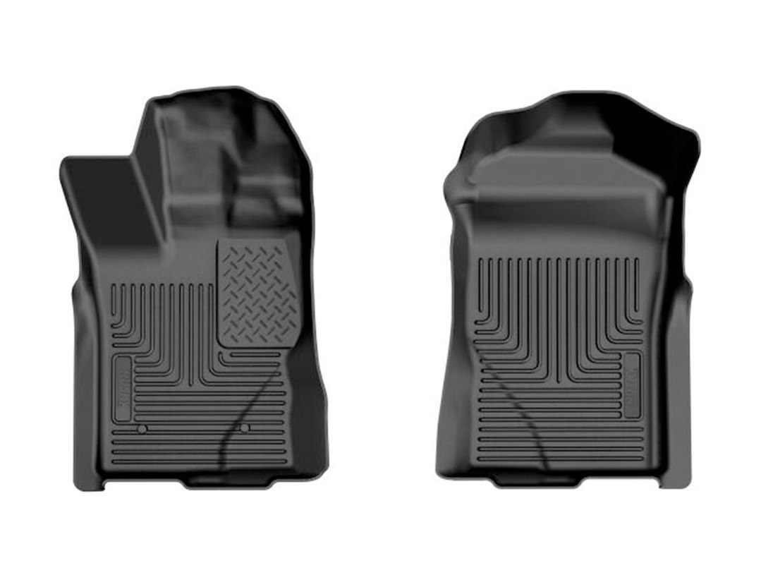 Husky Liners Floor Liner, X-Act Contour™, Black, Raised Ridge, Tpe (thermoplastic Elastomer), 2 Piece – 54111