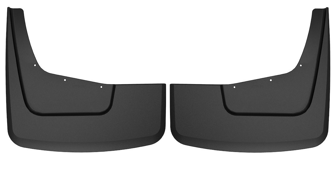 Husky Liners Mud Flap, Custom Mud Guards™, Direct-Fit, Set of 2, Contoured, Without Logo, Black, Tpo (thermoplastic Olefin), Screw on – 57751