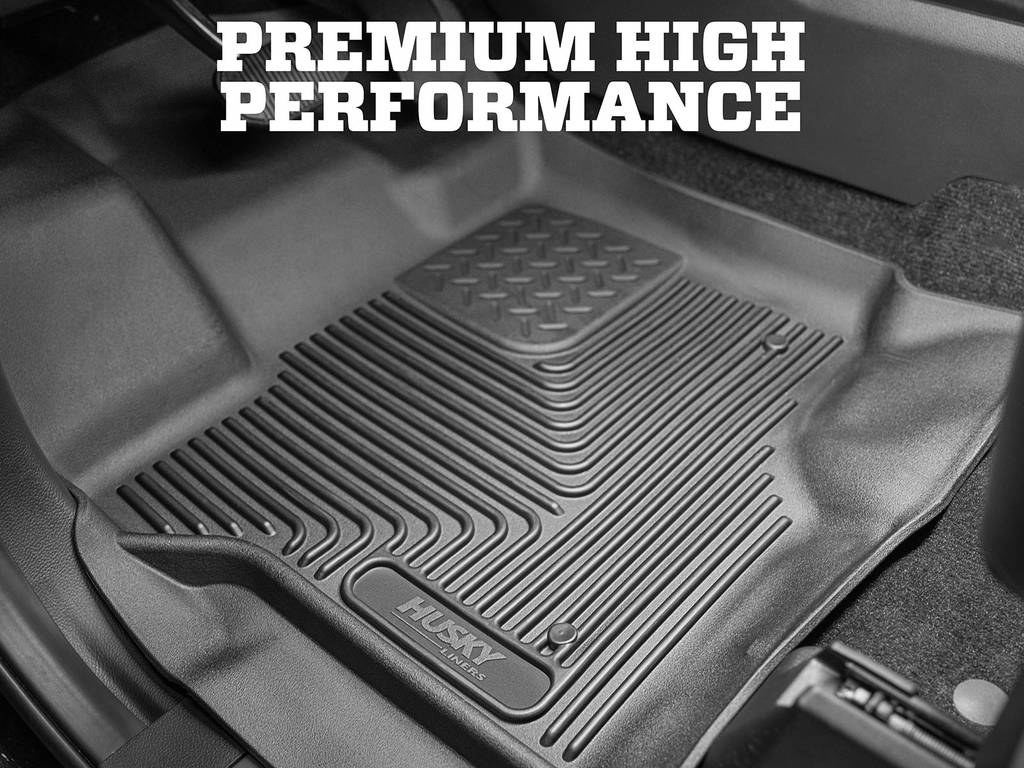 Husky Liners Floor Liner, X-Act Contour™, Black, Molded Fit, Raised Ridge, Tpe (thermoplastic Elastomer), 1 Piece – 77431