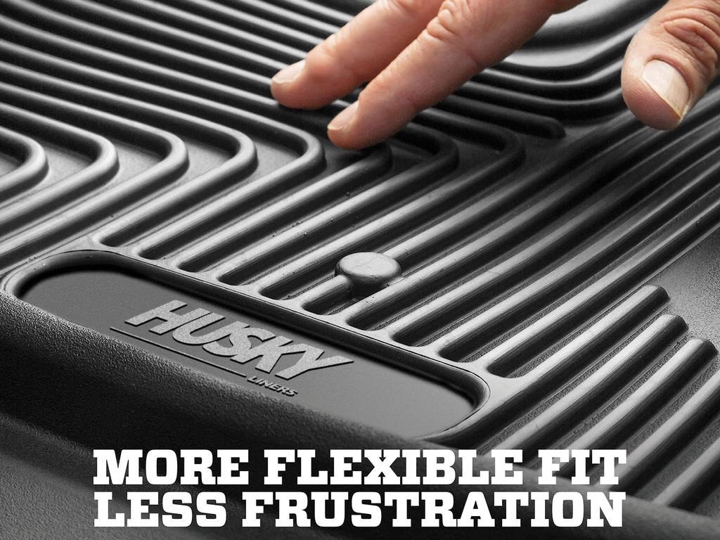 Husky Liners Floor Liner, X-Act Contour™, Black, Molded Fit, Raised Ridge, Tpe (thermoplastic Elastomer), 1 Piece – 78391
