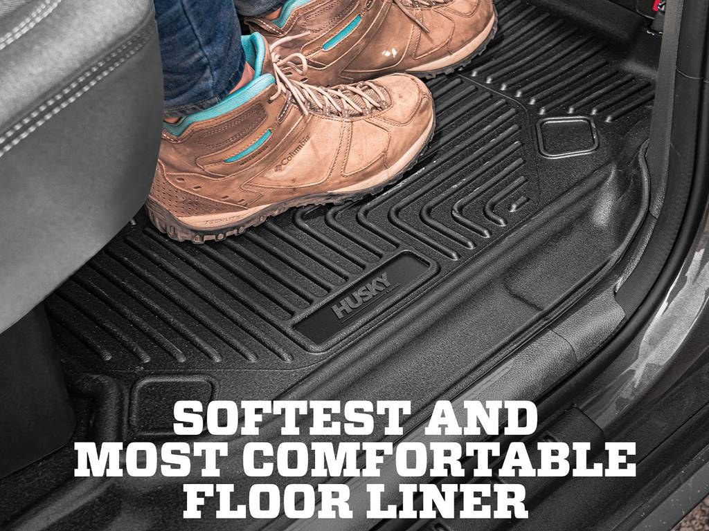 Husky Liners Floor Liner, X-Act Contour™, Black, Molded Fit, Raised Ridge, Tpe (thermoplastic Elastomer), 1 Piece – 78391
