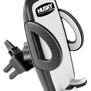 Husky Liners Cell Phone Mount, Universal, Adjustable and 360 Degree Rotatable, Claw Mount, Black, Mounts to Almost All Non-Circular Vents – 87000