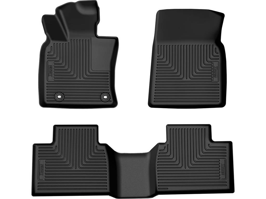 Husky Liners Floor Liner, Weatherbeater™, Black, Raised Ridge, Tpo (thermoplastic Olefin), 3 Piece – 95361