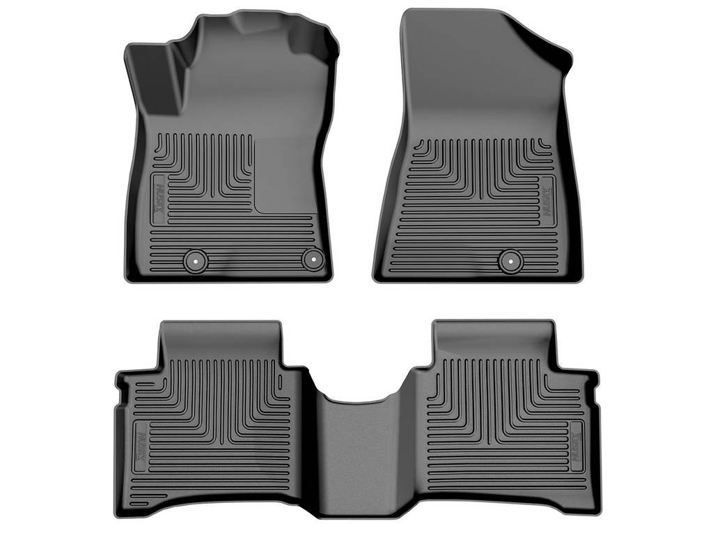 Husky Liners Floor Liner, Weatherbeater™, Black, Molded Fit, Raised Ridge, Tpo (thermoplastic Olefin), 3 Piece – 96791