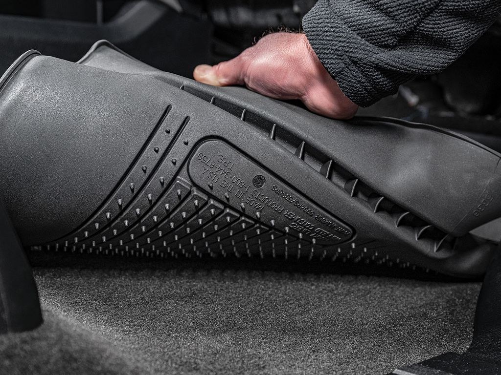 Husky Liners Floor Liner, Weatherbeater™, Black, Molded Fit, Raised Ridge, Tpo (thermoplastic Olefin), 3 Piece – 96791