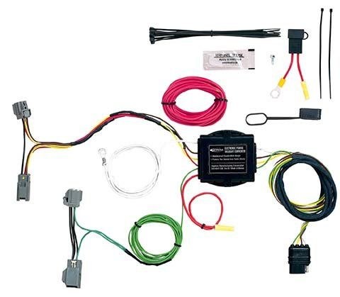 Hopkins Towing Solutions Trailer Wiring Connector, OEM Series, 4-WAY Flat, With Dust Cover/ Cable Ties and Grease Packet – 11140285