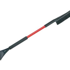 Hopkins Towing Solutions Ice Scraper/ Snow Brush, Blizzard, 12 Inch Width Broom, Non-Pivoting, 35 Inch Length, With Cushion Grip – 13781