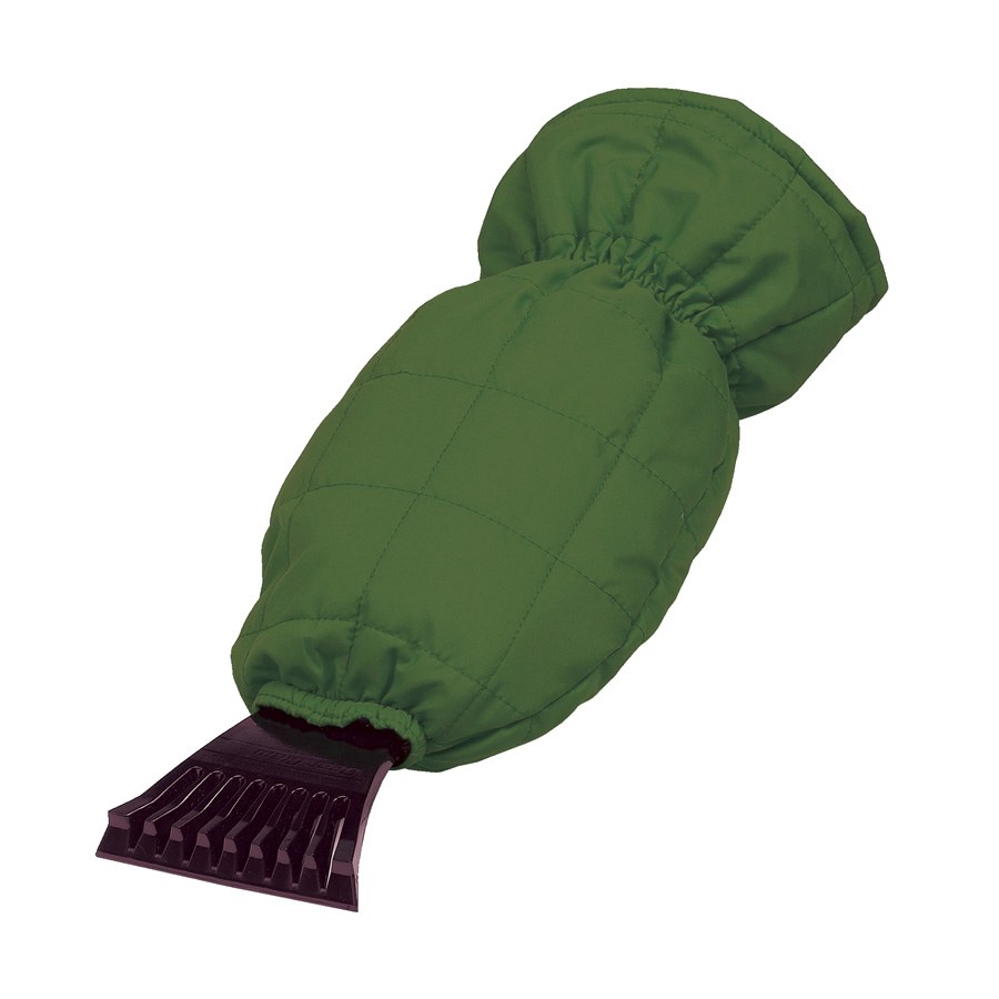 Hopkins Towing Solutions Ice Scraper/ Snow Brush, Premium, 4 Inch Width Scraper, With Fleece Lined Mitt, Plastic Handle, Single – 13920CS