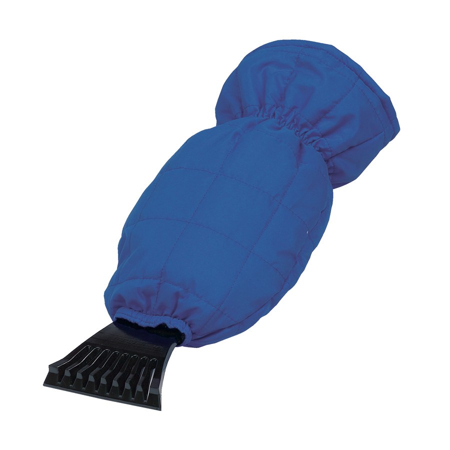Hopkins Towing Solutions Ice Scraper/ Snow Brush, Premium, 4 Inch Width Scraper, With Fleece Lined Mitt, Plastic Handle, Single – 13920CS