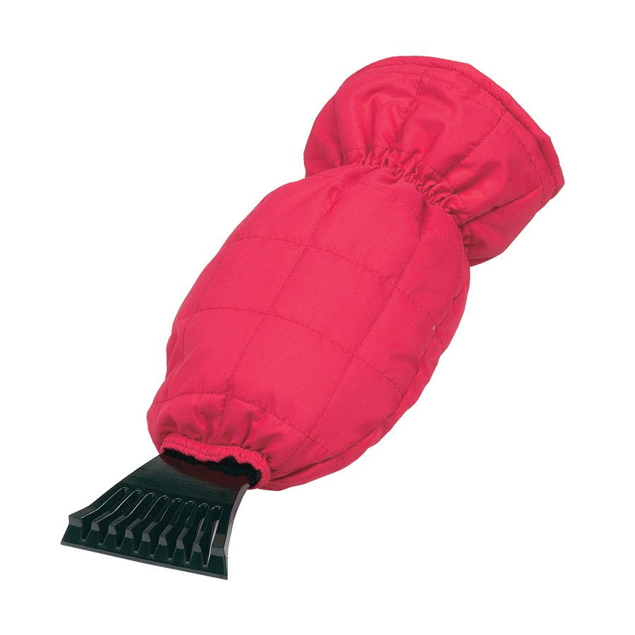 Hopkins Towing Solutions Ice Scraper/ Snow Brush, Premium, 4 Inch Width Scraper, With Fleece Lined Mitt, Plastic Handle, Single – 13920CS