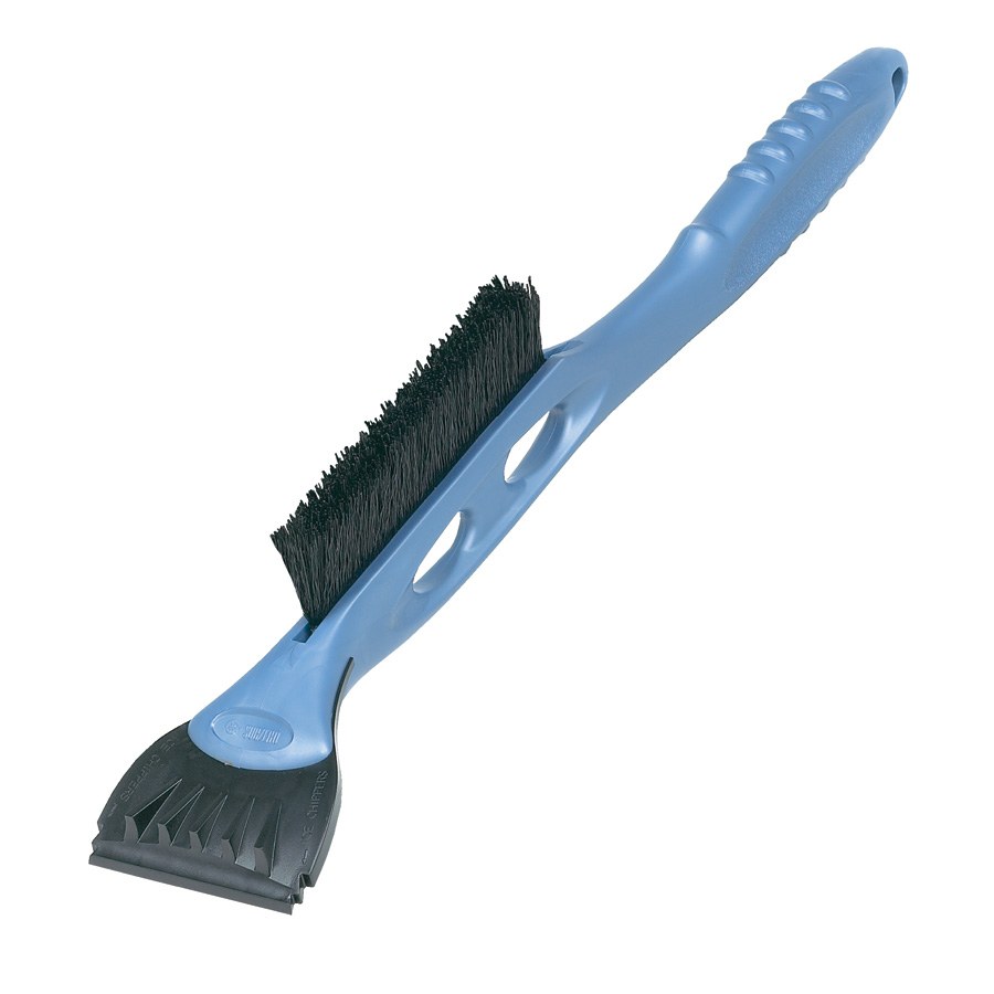 Hopkins Towing Solutions Ice Scraper/ Snow Brush, Ice Ripper ™, 18 Inch Width Broom/ 5 Inch Width Scraper with Plastic Handle, Non-Pivoting – 16024