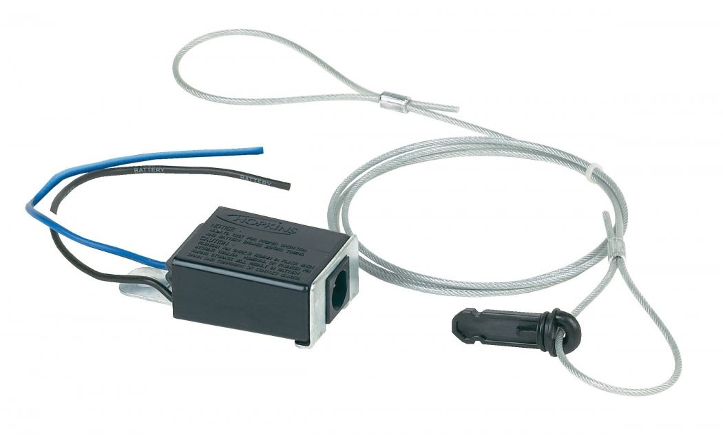 Hopkins Towing Solutions Trailer Breakaway System Switch, Fits Hopkins Breakaway Systems, With 7 Inch Lead Wire/ Cable and Pin – 20010