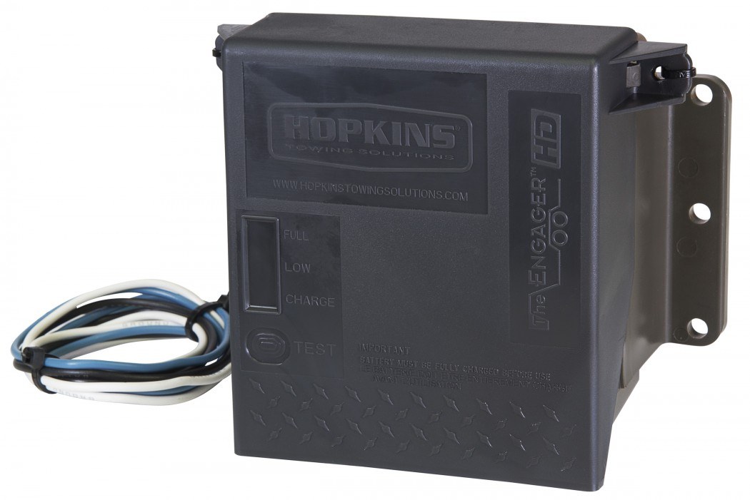 Hopkins Towing Solutions Trailer Breakaway System Kit, Breakaway Engager ™, For 1-2 Axle Capacity, 5 Amp Hour Battery – 20099